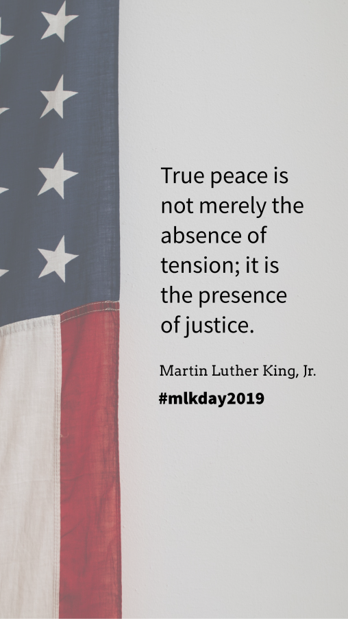 true peace is not merely the absence of tension