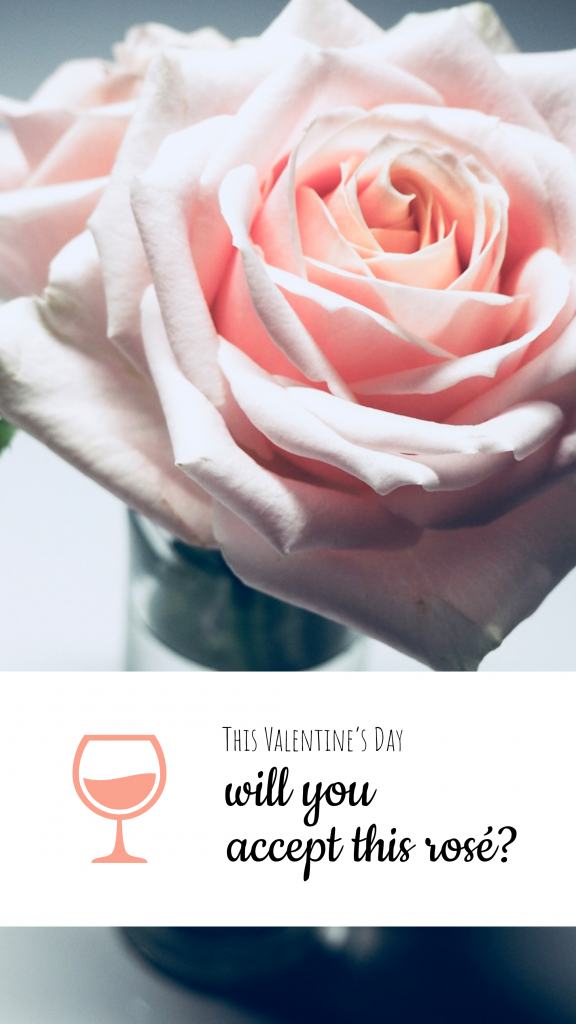 This Valentine’s Day will you accept this rosé? Instagram Story Pun