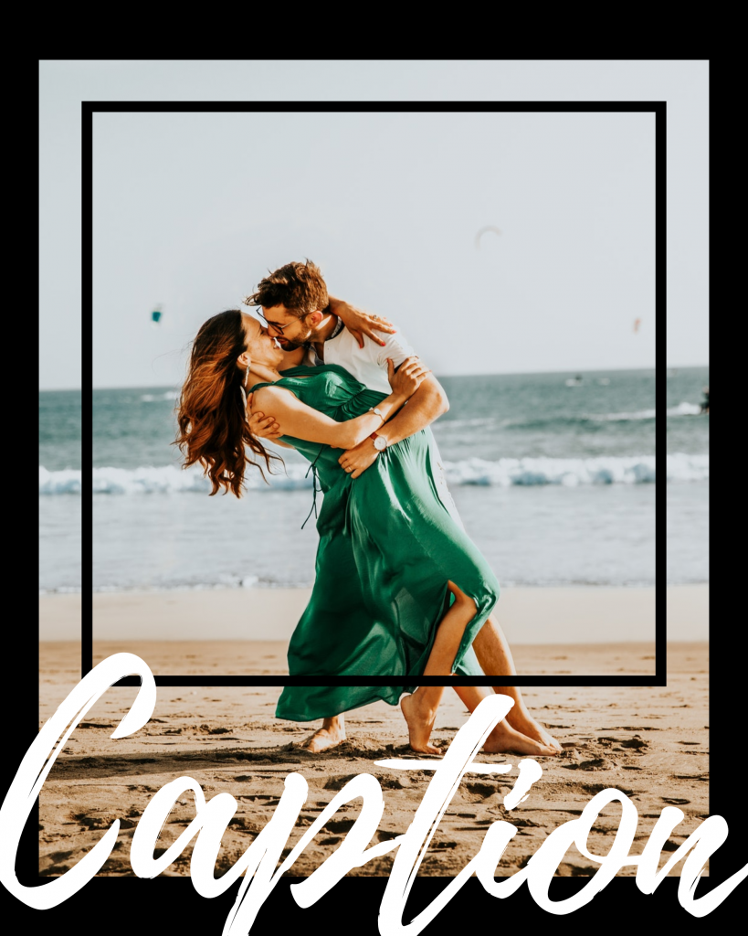 Black and bold collection - Caption Instagram Post Template