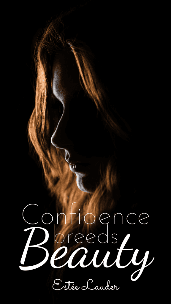 Quote Story collection - Confidence breeds Beauty Estée Lauder Instagram Story Template