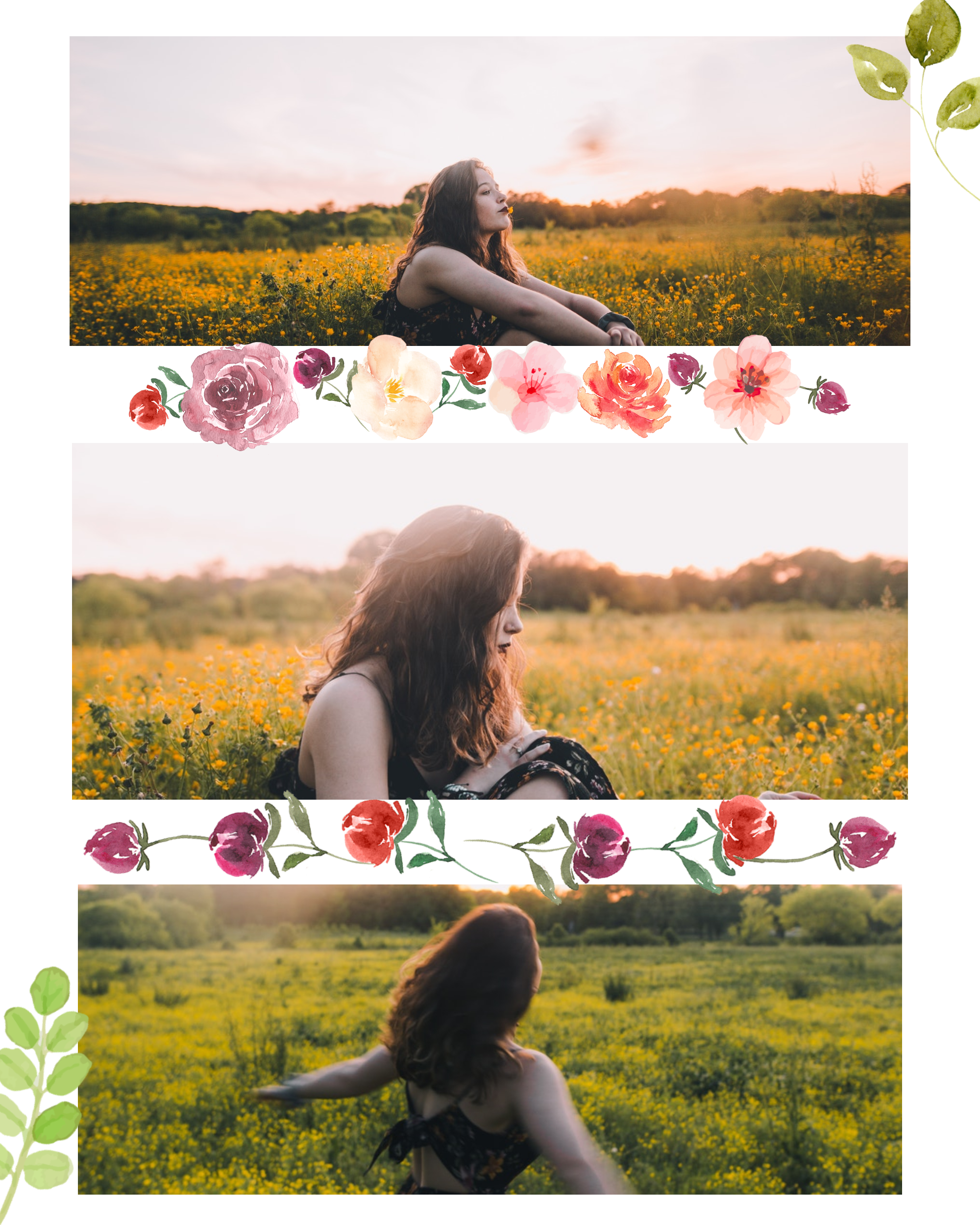 #pastelflowers post collection - PostMuse Instagram Post Template