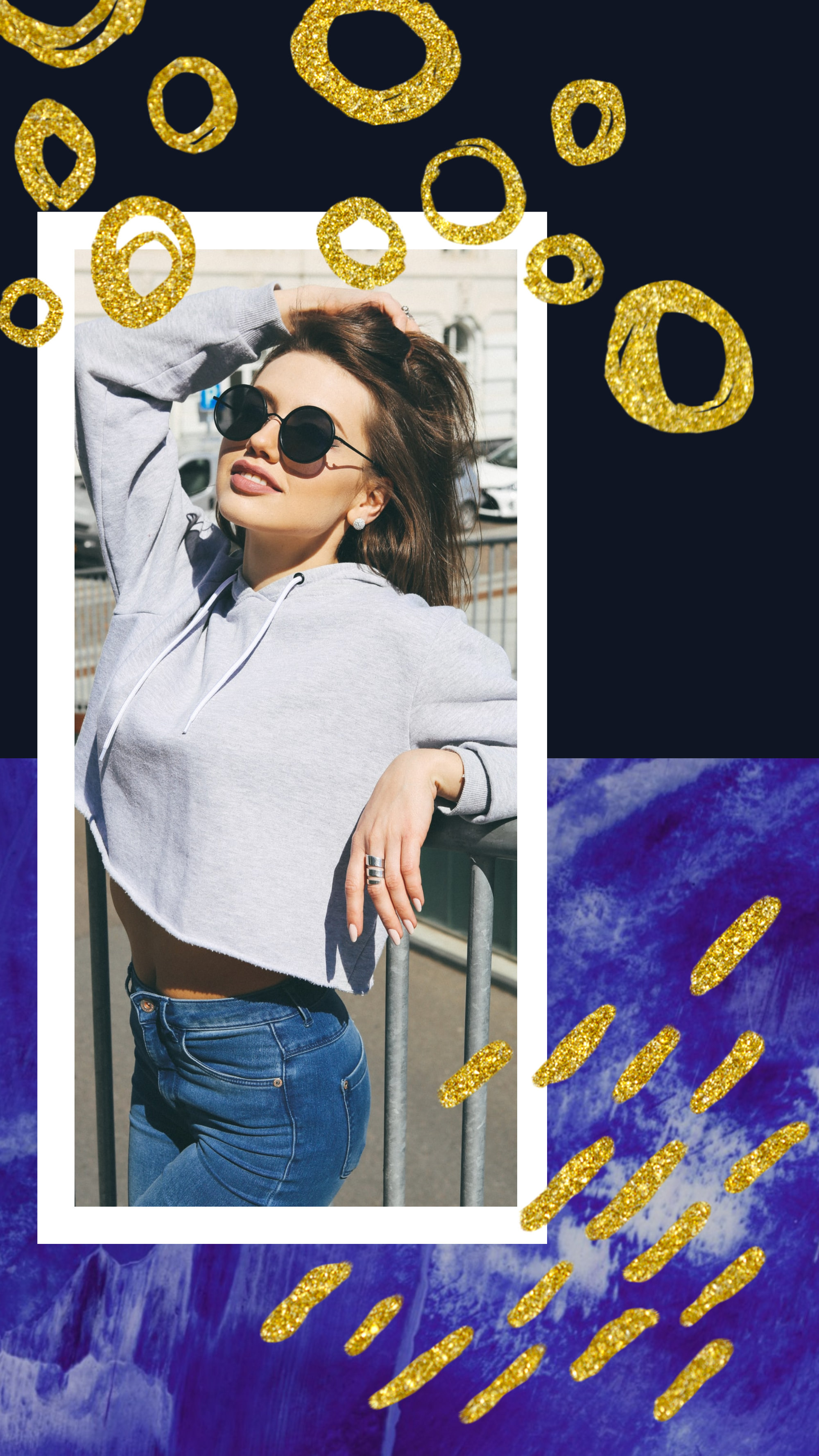 #bluegold collection - PostMuse Instagram Story Template